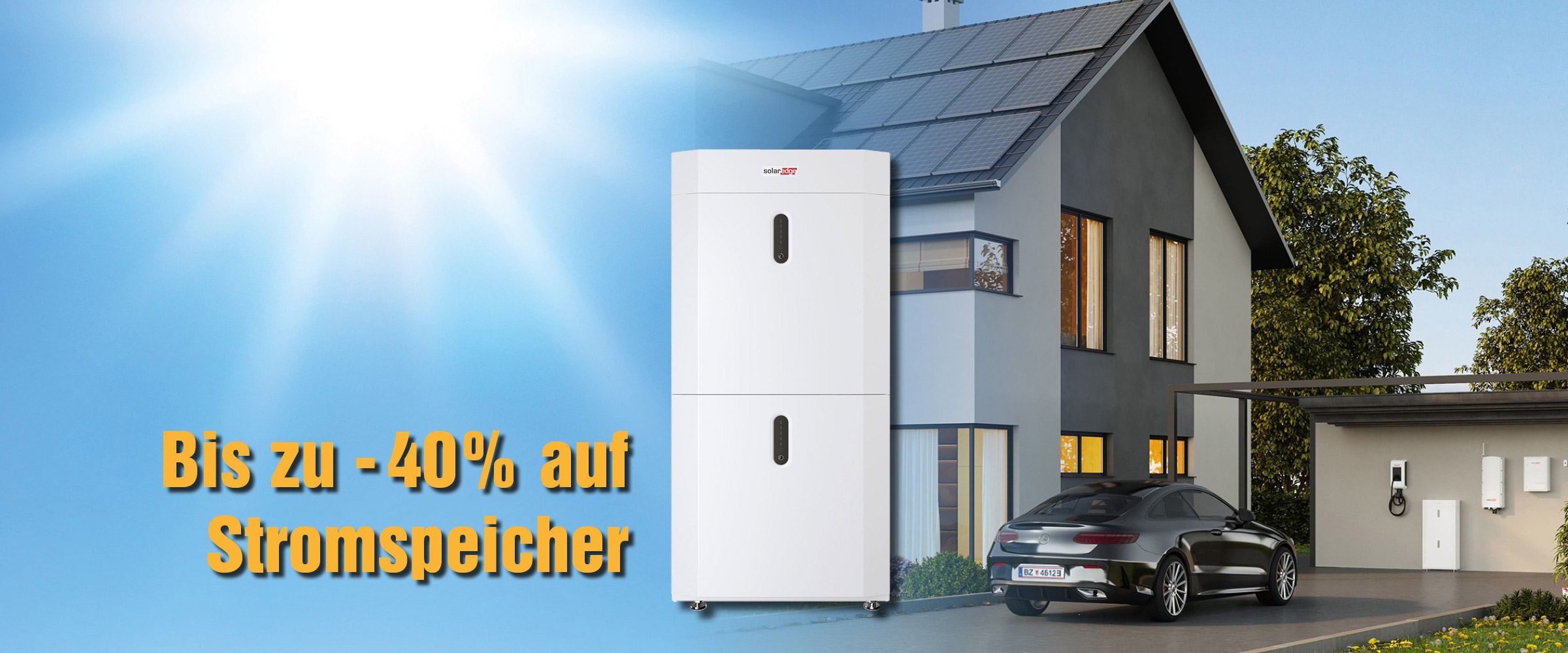 Bis zu minus 40% auf Stromspeicher